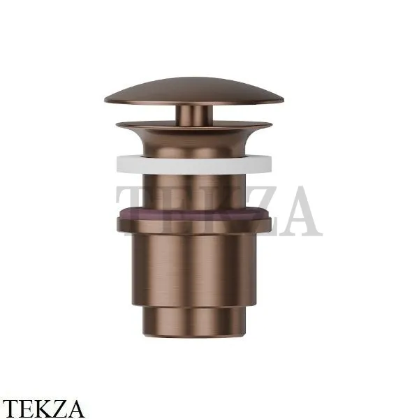 Newform Донный клапан для раковины 25-45 со свободным сливом 227.59.067, PVD Br. Copper Bronze
