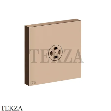 Gessi Rettangolo shower Боковая форсунка с распылителем 32979-030, Copper глянец PVD