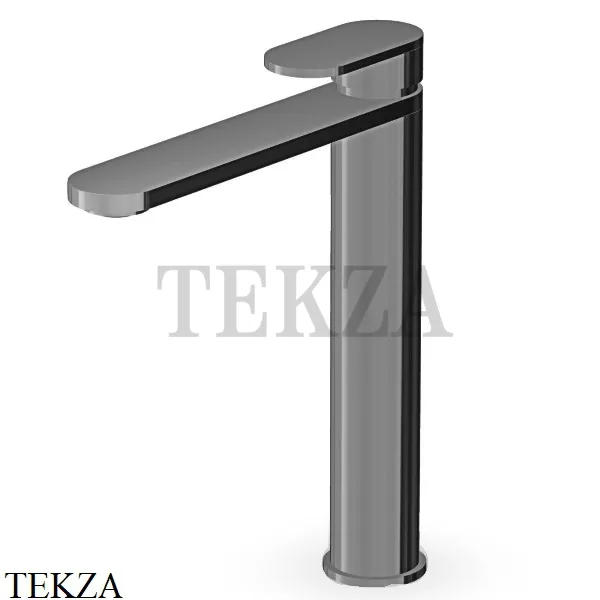 Zucchetti Octo Смеситель для раковины высокий, без гарнитура ZOC568.C51, brushed metal black