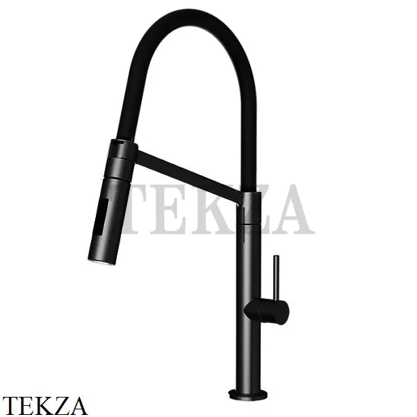FIMA Carlo Frattini Смеситель для кухни с лейкой Flexi 2 F7047/2NS, черный матовый