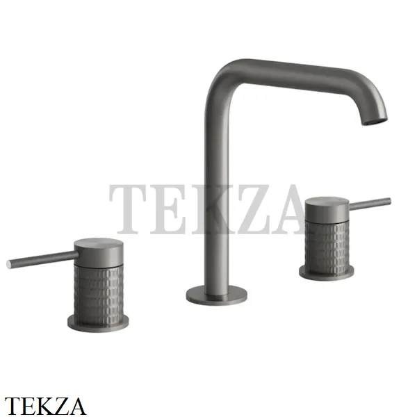Gessi 316 MECCANICA Смеситель для раковины, без сливного гарнитура 54212-239, Steel Brushed