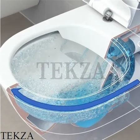 Villeroy & Boch AVENTO Унитаз подвесной (комплект) без ободка 5656RS01, белый глянец