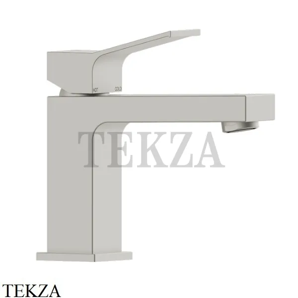 Bossini AKI Смеситель для раковины, с донным клапаном Z00707.094, никель Brushed