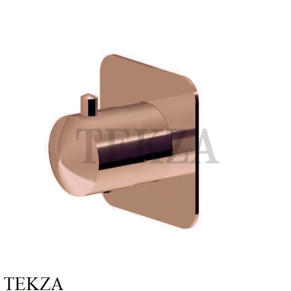 Newform Delta Zero Запорный вентиль на 1-3-4-5 потока, внешняя часть 69855E.58.061, PVD Copper Bronze