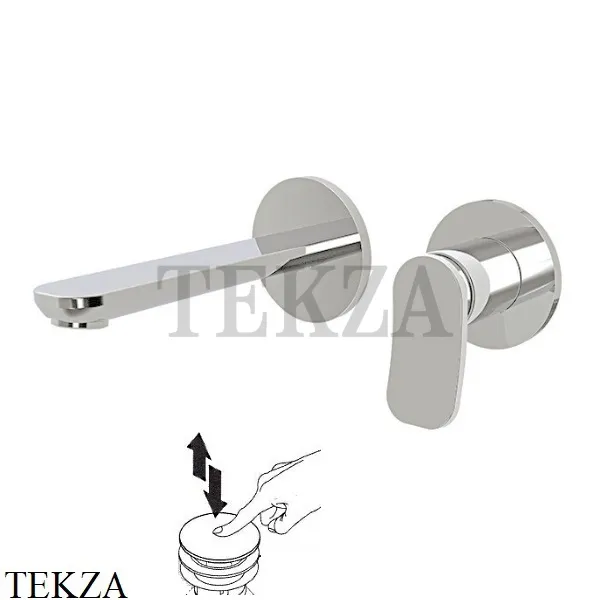 FIMA Carlo Frattini FLO Смеситель для раковины, внешняя часть, F3821WX8SN, Brushed nickel