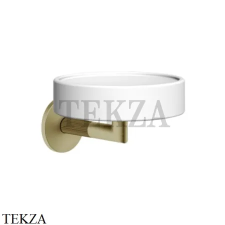 Gessi INGRANAGGIO Мыльница настенная композит белый 63801-727, Brushed Brass
