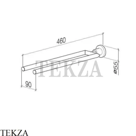 Dornbracht TARA Держатель для полотенца двухсекционный83210892-00, хром глянец
