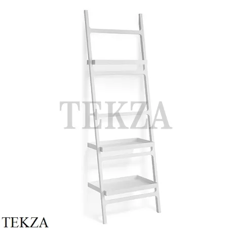 Decor Walther Stone White HTLA Напольный полотенцедержатель лестница с 3 полками 0932050, белый матовый