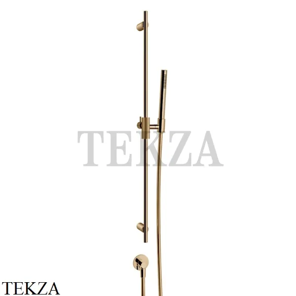 Gessi ANELLO Штанга в комплекте с душевой лейкой и выводом 63482-735, Warm Bronze