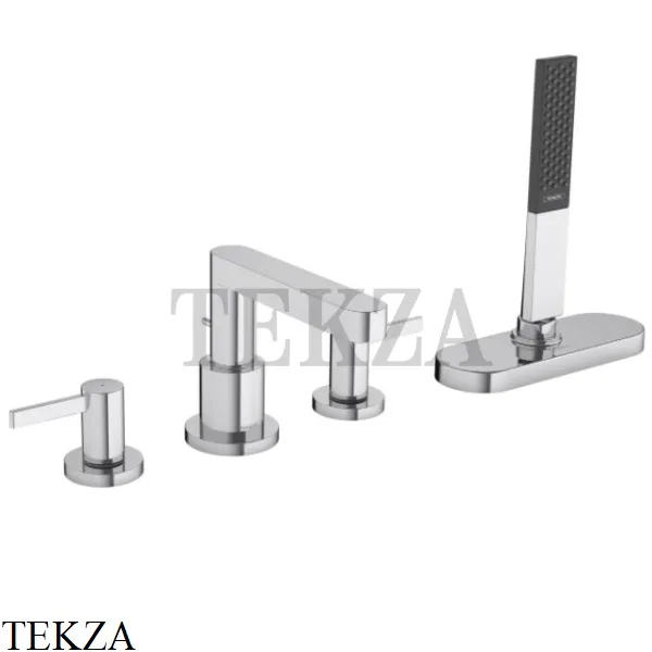 Hansgrohe FINORIS Смеситель на борт ванны на 4 отверстия, с sBox 76444000, хром глянец