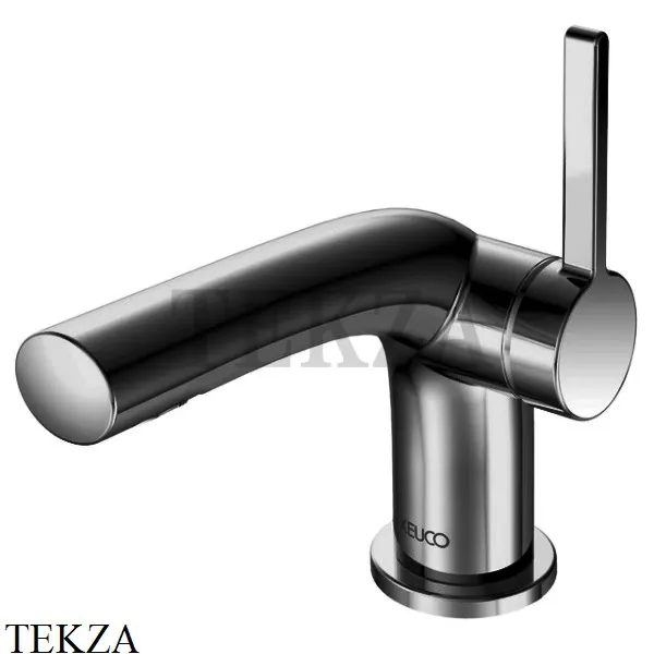 Keuco Edition 400 Смеситель для раковины 80, без гарнитуры 51504130100, Хром черный шлифованный