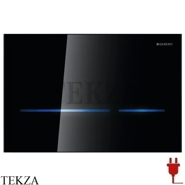 Geberit Sigma80 Клавиша смыва для Sigma 12 см, стекло 116.090.SG.1, черный глянец