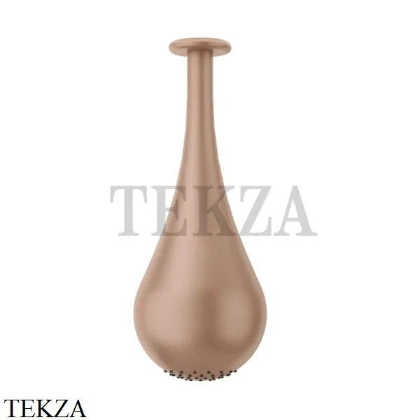 Gessi Goccia Потолочная каплевидная душевая лейка 33751-125, Copper Brushed