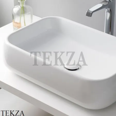Cielo SHUI Раковина накладная скругленная 80, без перелива SHLAA80 CM, Cemento