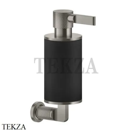 Gessi INCISO accessories Дозатор для жидкого мыла или лосьона, черный 58514-149, Finox Brushed Nickel