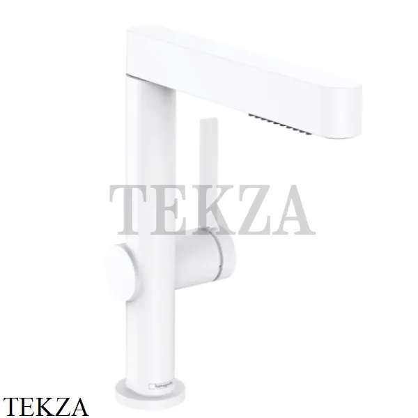 Hansgrohe FINORIS Смеситель для раковины 230 с душем, с донным клапаном Push-Open 76063700, белый матовый