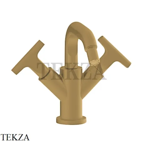 Fantini Sailing Смеситель для биде, с донным клапаном 67P6J062F, Matt British Gold