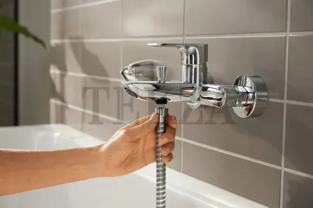 Hansgrohe Rebris E Смеситель для ванны однорычажный 72450000, хром глянец
