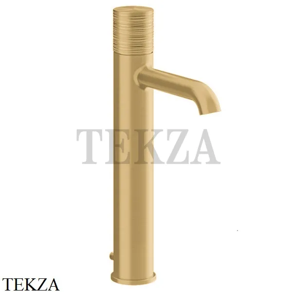 Gessi Habito TRAME Смеситель для раковины высокий, с донным клапаном 70303-727, Brushed Brass