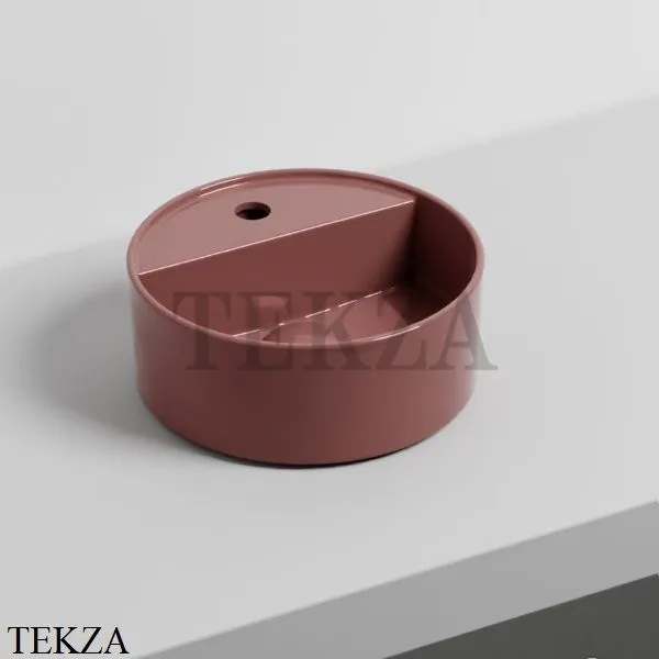 Cielo Theo Mini Round Раковина накладная с 1 отв. и без отв., без перелива LPLATFG CO, Corallo
