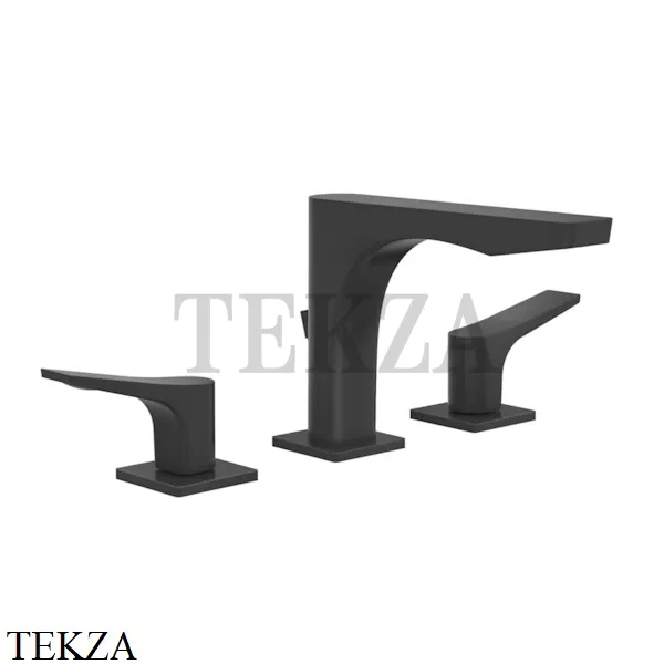Gessi RILIEVO Смеситель для раковины 3 отверстия, с донным клапаном 59011-299, черный матовый