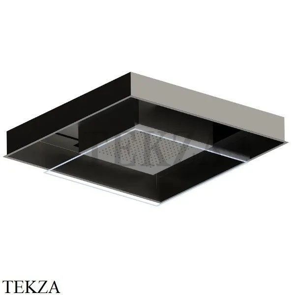 Newform Встроенная душевая лейка, хромотерапия, с кнопкой 688.M0.070, Titanium satin-Titanium satin