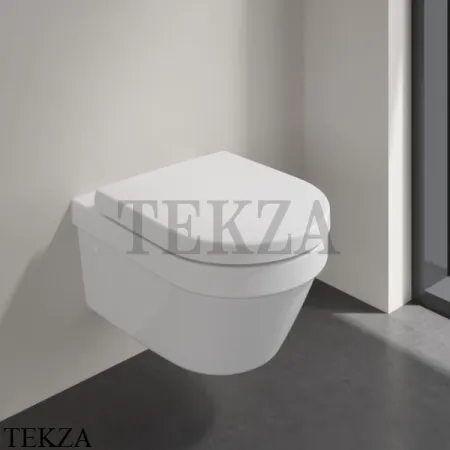 Villeroy & Boch ARCHITECTURA Унитаз подвесной (комплект 4694HR01) без ободка, сиденье микролифт, белый глянец