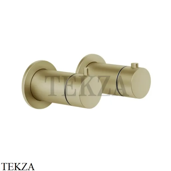 Gessi Ingranaggio-Anello  Термостат для душа на 1 поток, внешняя часть 63331-727, Brushed Brass