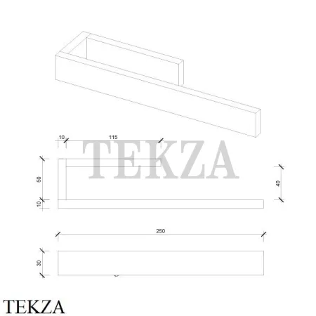 Decor Walther CONTRACT HTR Держатель-кольцо для полотенца 0651277, сталь матовая