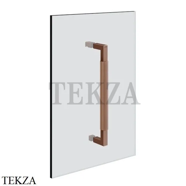 Gessi Shower G Rigato Ручка-держатель на стекло 30 см 67523-708, Copper Br. PVD