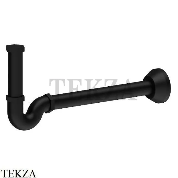 Newform Сифон для раковины трубчатый, 212.01.093, Matt black