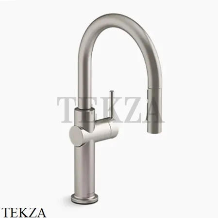 Kohler CRUE Смеситель для кухни с душем, 2 типа струи K-22972-VS, яркая нержавеющая сталь