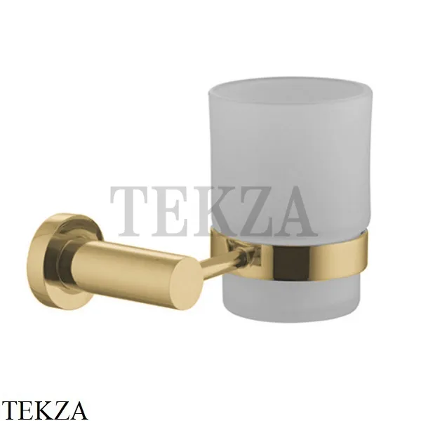 FIMA Carlo Frattini ROTOLA Стакан настенный, стекло матовое F6003/1OS, Brushed gold