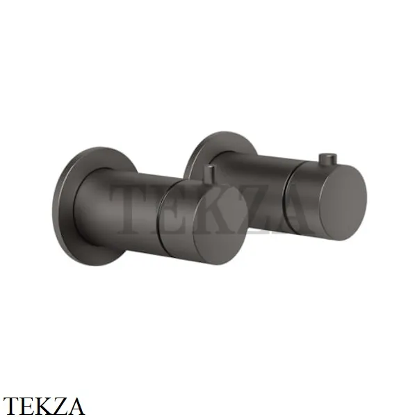 Gessi Ingranaggio-Anello Термостат для душа на 1 поток, внешняя часть 63331-707, Black Metal Brushed
