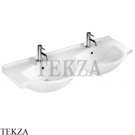Hatria Sophie Раковина двойная подвесная, с переливом Y0Q501, белый глянец