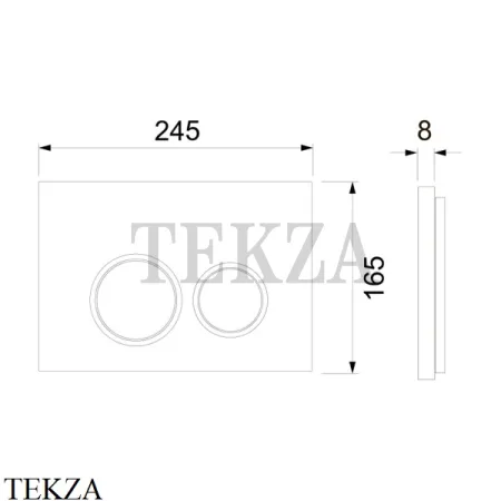 TECEspring Комплект инсталляции подвесного унитаза S955103, с панелью белый глянец