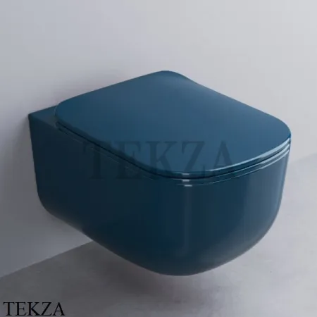 Cielo ERA 2.0 Унитаз подвесной, БЕЗ ОБОДКА, сиденье с микролифтом ERVSK OL, Oltremare