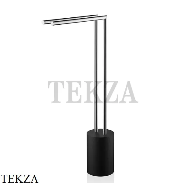 Decor Walther Stone Black HT 2 Напольный полотенцедержатель 0971765, черный матовый-stainless steel