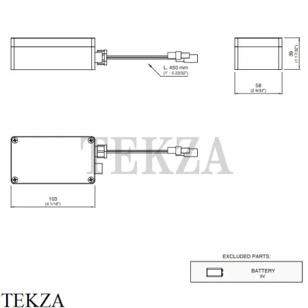CEA Устройство резервного копирования BKP01 с коробкой IP67