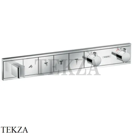 Hansgrohe RainSelect Термостатический модуль, 4 потока, внешняя часть 15357000, хром глянец