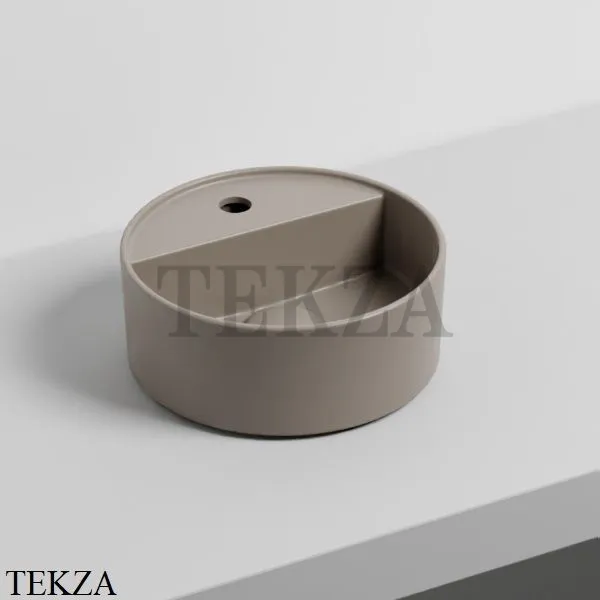 Cielo Theo Mini Round Раковина накладная с 1 отв. и без отв., без перелива LPLATFG AN, Arenaria