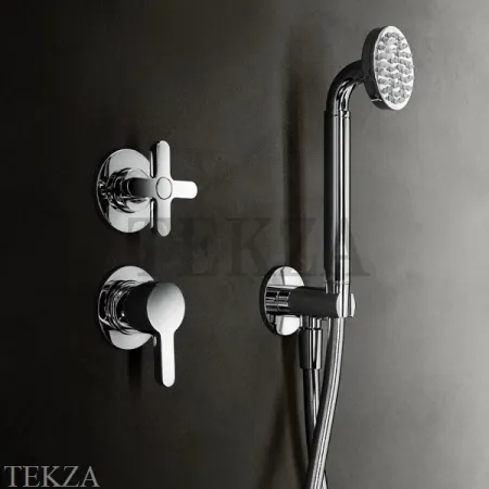 Fantini Icona Classic Смеситель для душа 2 потока, внешняя часть 5302R485B, хром глянец