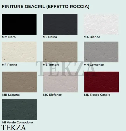 ARBI IBRA LINEAR Душевой поддон 100х100 Geacril® с текстурой D230 MD rosso casale