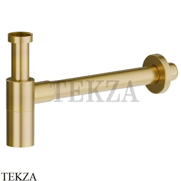 Newform Сифон для раковины бутылочный, 218.59.097, PVD Brushed Gold