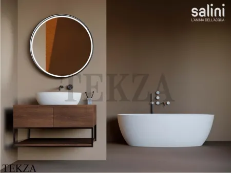 SALINI ALDA Ванна свободностоящая из композита S-Sense 101912G, белый глянцевый
