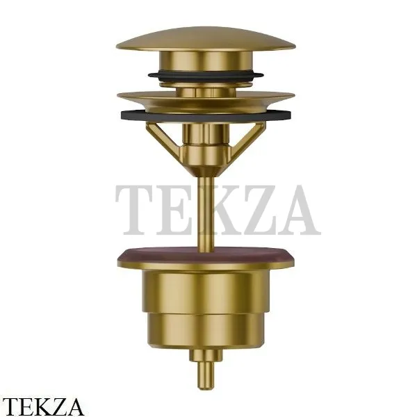 Newform Донный клапан для раковины нажимной clic-clac 230.59.097, PVD Brushed Gold