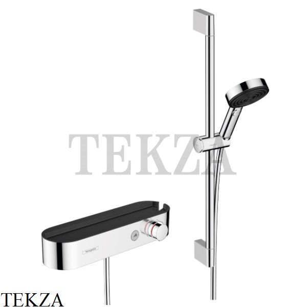 Hansgrohe Pulsify Душевая система 105 3jet Relaxation с ShowerTablet, штанга 24260000, хром глянец