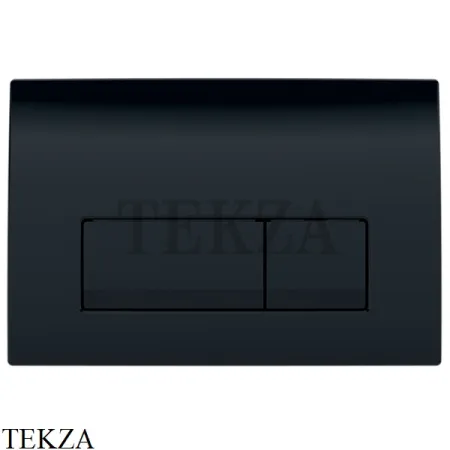 Geberit Delta51 Клавиша смыва, пластик 115.105.DW.1, черный глянец, для бачка UP100