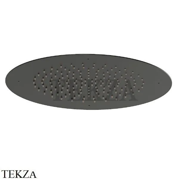Newform Душевая лейка круглая стальная с дождевой струей 682.M0.077, Carbon Satin