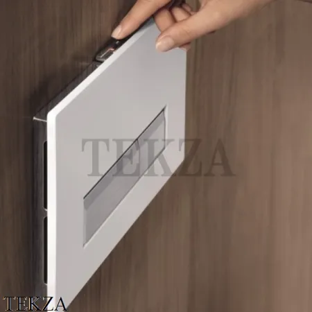 Geberit Sigma40 Клавиша смыва, стекло/алюминий 115.600.SQ.1, цвет умбра/брашированный